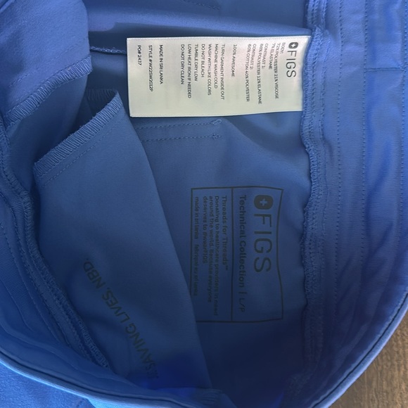 Figs Royal Blue Scrub Pants - Picture 2 of 3